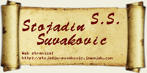 Stojadin Šuvaković vizit kartica